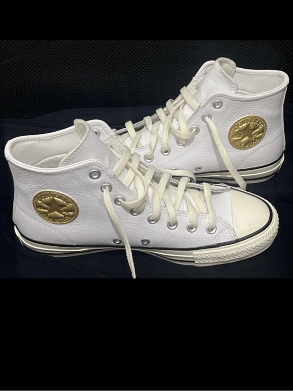 Converse Chuck Taylor All Star Pro Leather & Metallic High Top M (7) W(9) NWOB